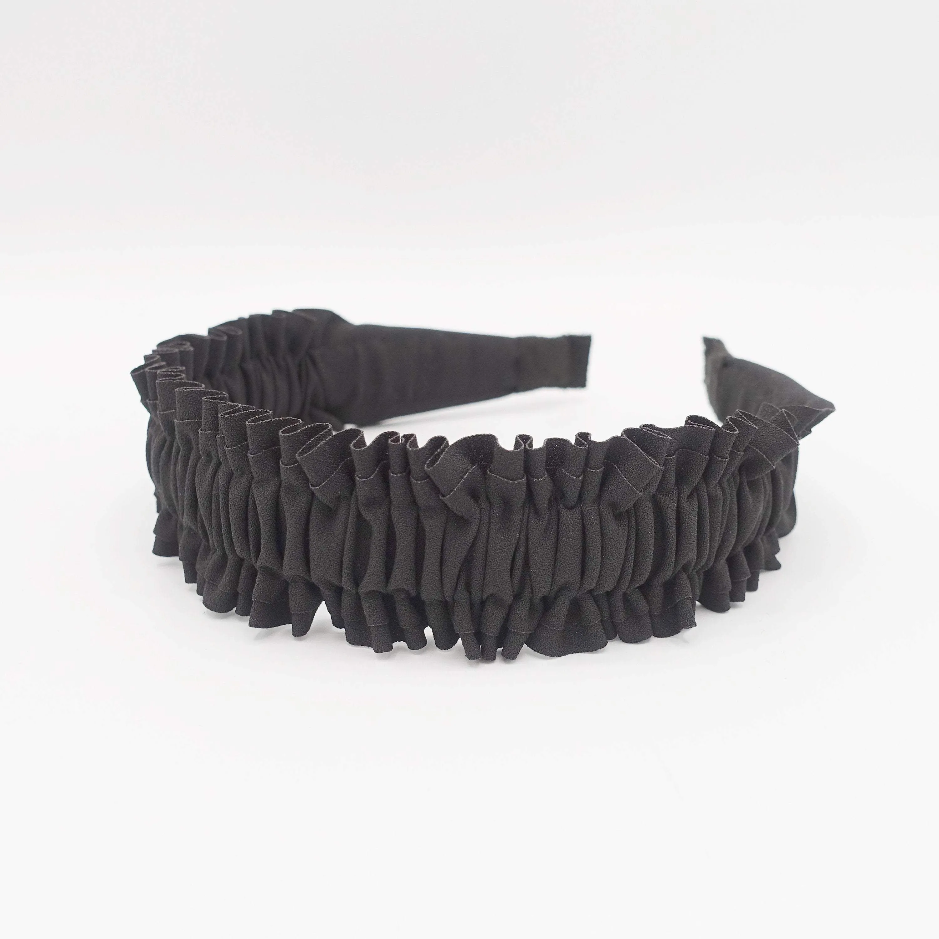thin pleated sewn headband quality hairband hair accessory for women