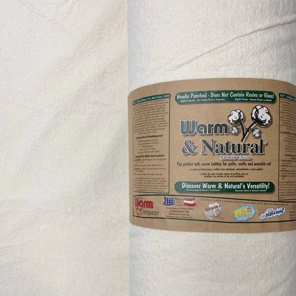 'Warm & Natural' Cotton Wadding