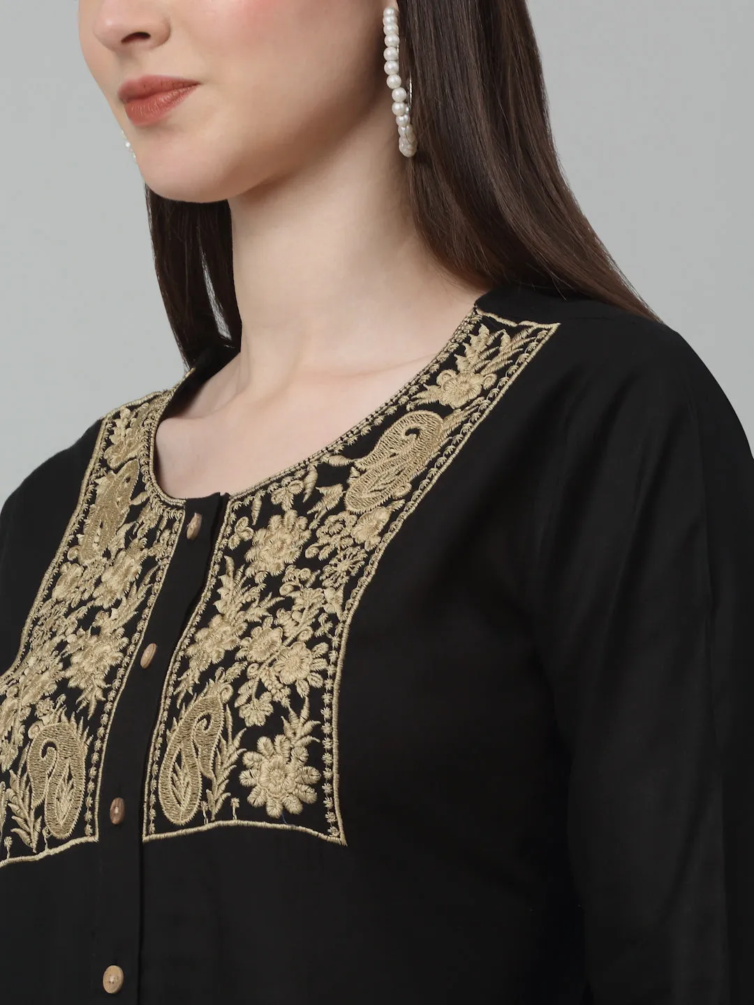 Women'S Embroidered A-Line Dress