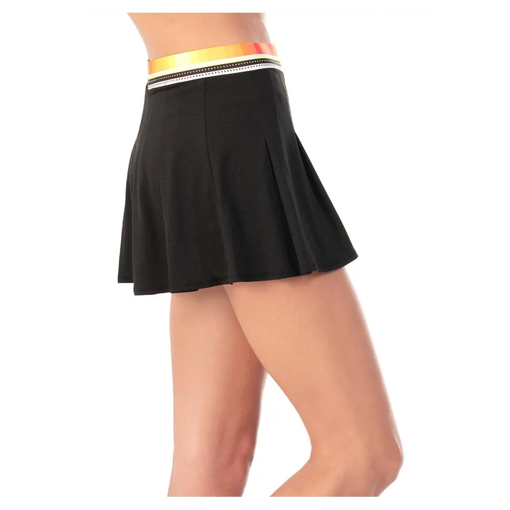 Women's Sunset Glow Tennis Skort Black