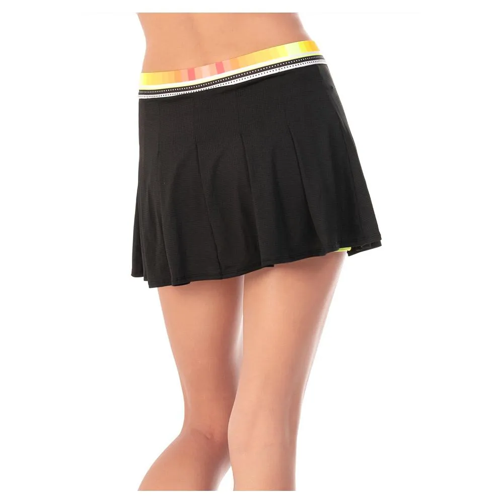 Women's Sunset Glow Tennis Skort Black