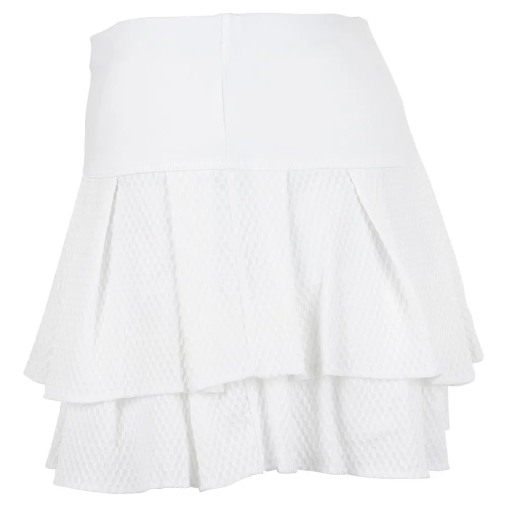 Women's Wavy Pleat Tier Tennis Skort