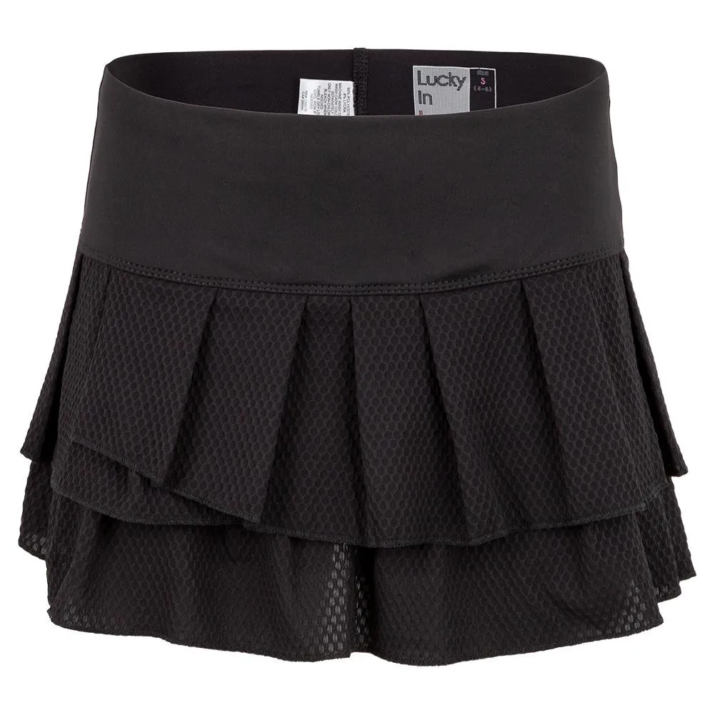 Women's Wavy Pleat Tier Tennis Skort