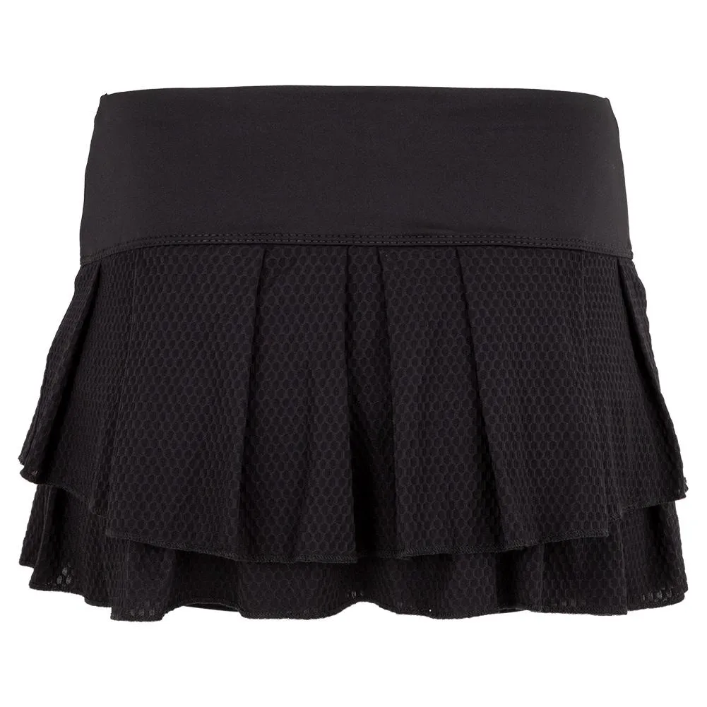 Women's Wavy Pleat Tier Tennis Skort
