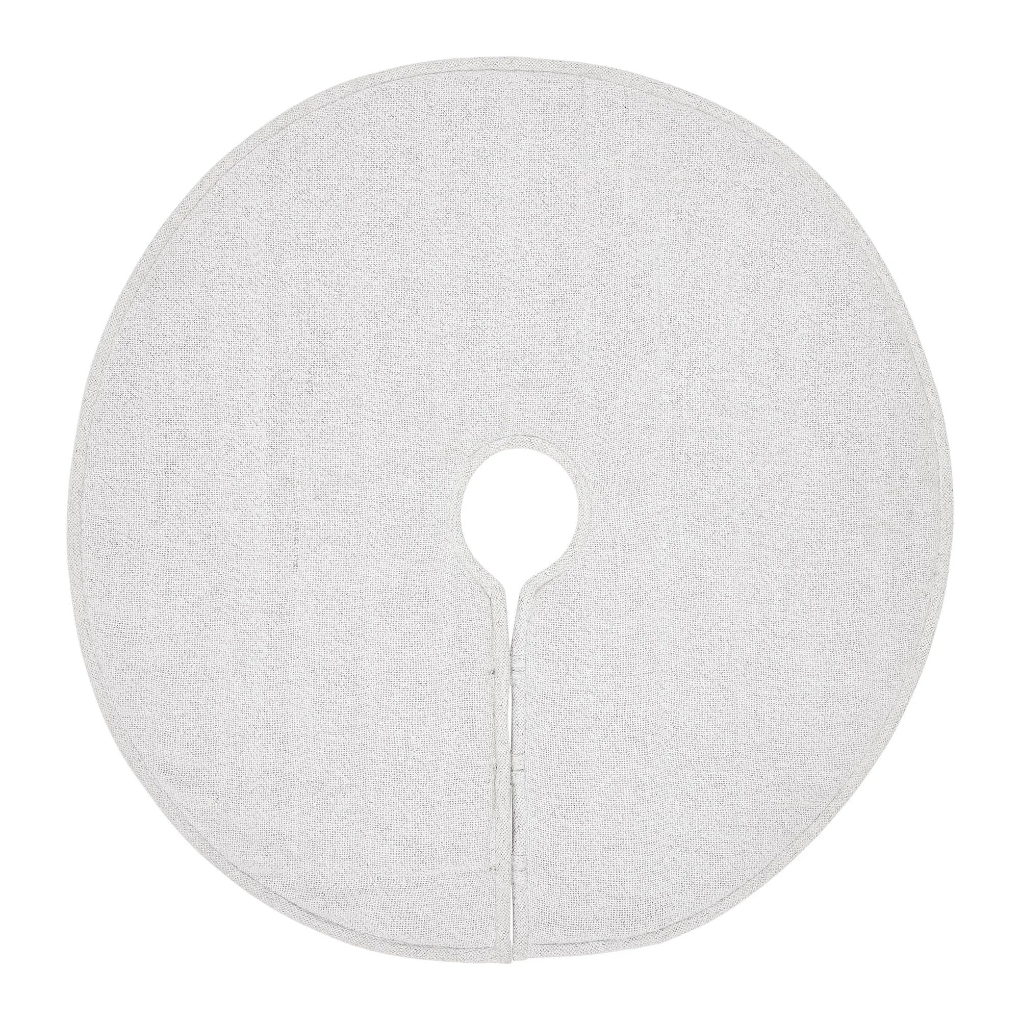 Yuletide Burlap Antique White Snowflake Tree Skirt