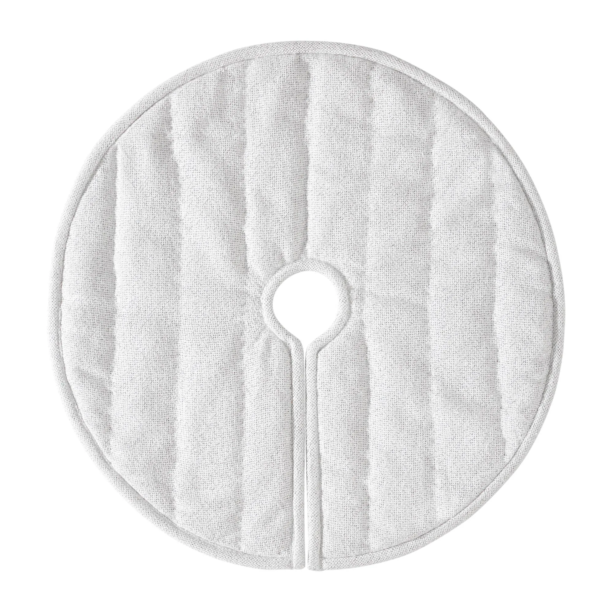 Yuletide Burlap Antique White Snowflake Tree Skirt
