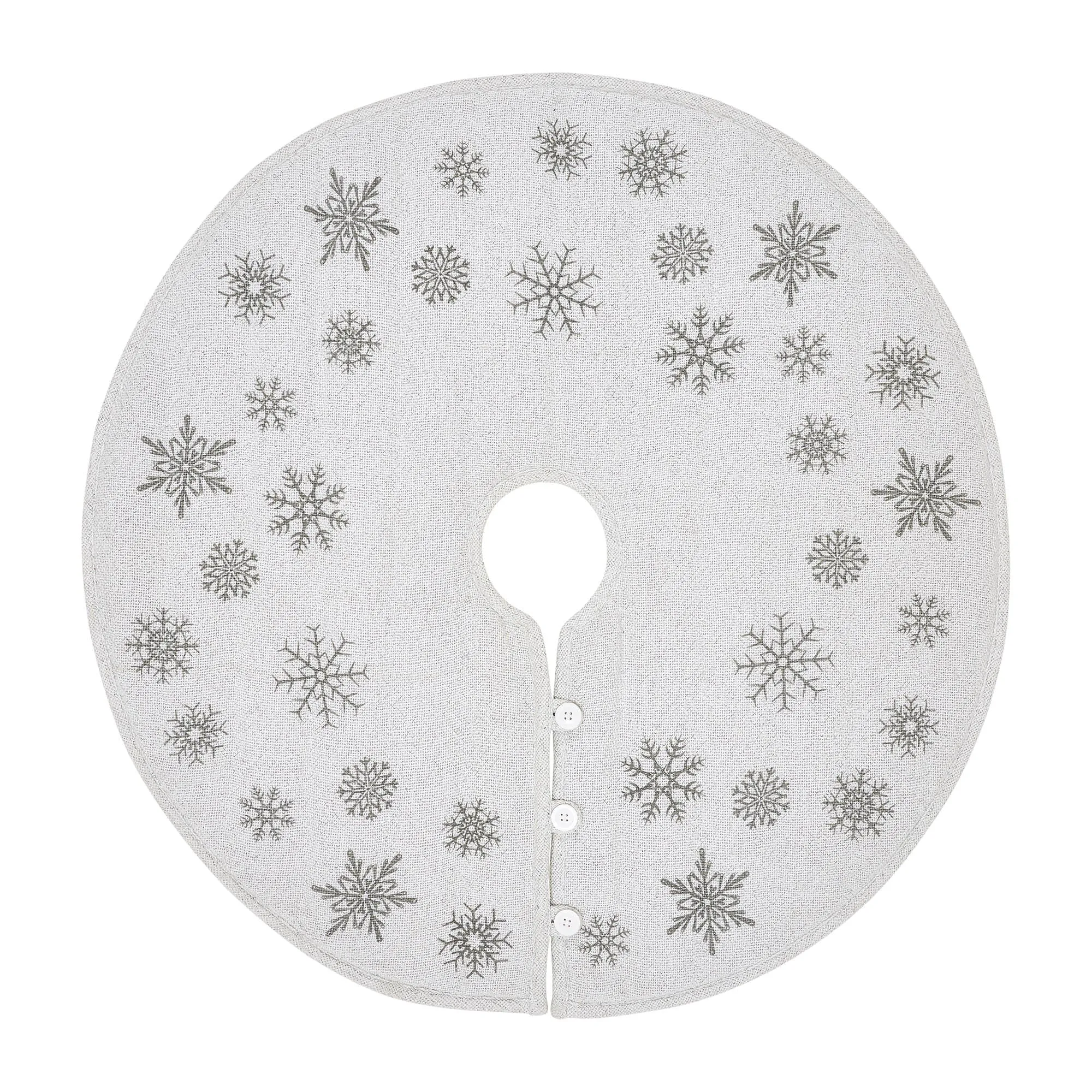 Yuletide Burlap Antique White Tree Skirt 36"